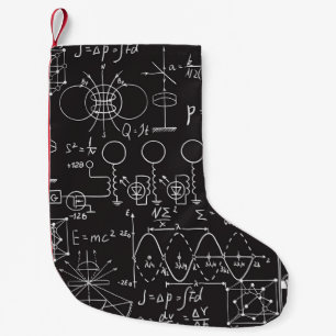 Wetenschappelijke formules: Chalkboard Calculation Kleine Kerstsok