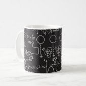 Wetenschappelijke formules: Chalkboard Calculation Koffiemok (Voorkant links)
