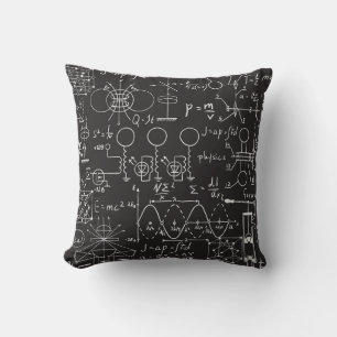 Wetenschappelijke formules: Chalkboard Calculation Kussen