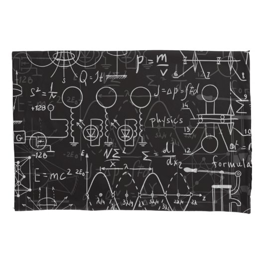 Wetenschappelijke formules: Chalkboard Calculation Kussensloop (Voorkant)