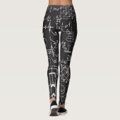 Wetenschappelijke formules: Chalkboard Calculation Leggings (Achterkant)