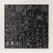 Wetenschappelijke formules: Chalkboard Calculation Legpuzzel (Horizontaal)