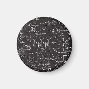 Wetenschappelijke formules: Chalkboard Calculation Magneet
