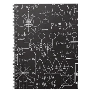 Wetenschappelijke formules: Chalkboard Calculation Notitieboek