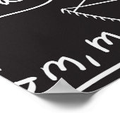 Wetenschappelijke formules: Chalkboard Calculation Poster (Hoek)
