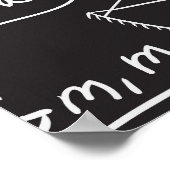 Wetenschappelijke formules: Chalkboard Calculation Poster (Hoek)