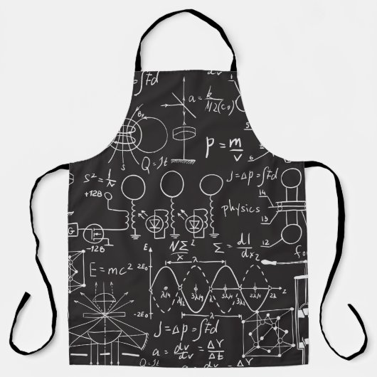 Wetenschappelijke formules: Chalkboard Calculation Schort (Voorkant)