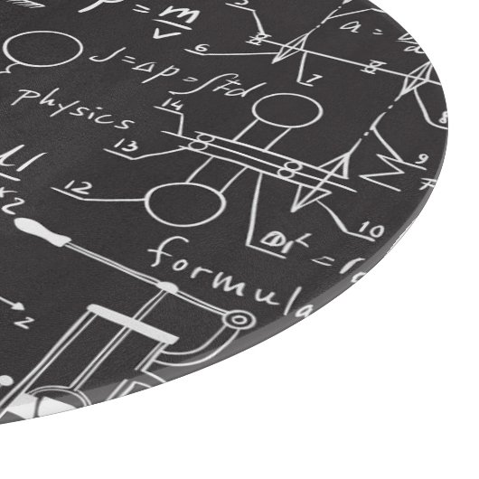 Wetenschappelijke formules: Chalkboard Calculation Snijplank (Hoek)