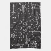 Wetenschappelijke formules: Chalkboard Calculation Theedoek (Verticaal)