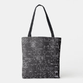 Wetenschappelijke formules: Chalkboard Calculation Tote Bag (Achterkant)