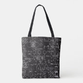 Wetenschappelijke formules: Chalkboard Calculation Tote Bag (Achterkant)
