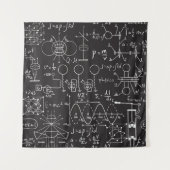 Wetenschappelijke formules: Chalkboard Calculation Wandkleed (Voorkant)
