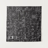 Wetenschappelijke formules: Chalkboard Calculation Wandkleed (Voorkant (horizontaal))