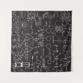 Wetenschappelijke formules: Chalkboard Calculation Wandkleed (Voorkant (horizontaal))
