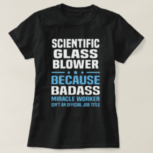 wetenschappelijke glasblazer t-shirt