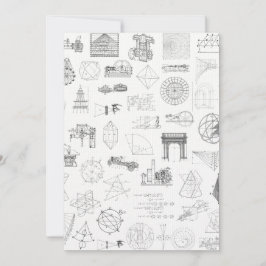  wetenschappelijke illustraties Zwart wit patroon Kaart