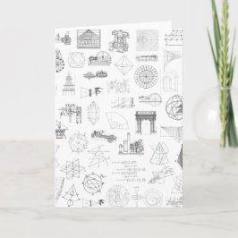  wetenschappelijke illustraties Zwart wit patroon Kaart