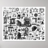 Wetenschappelijke instrumenten poster (Voorkant)