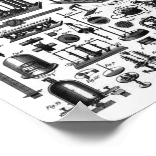 Wetenschappelijke instrumenten poster (Hoek)