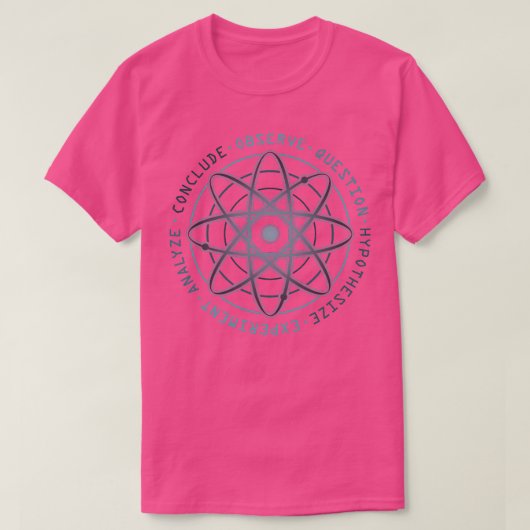 Wetenschappelijke methode t-shirt (Design voorkant)