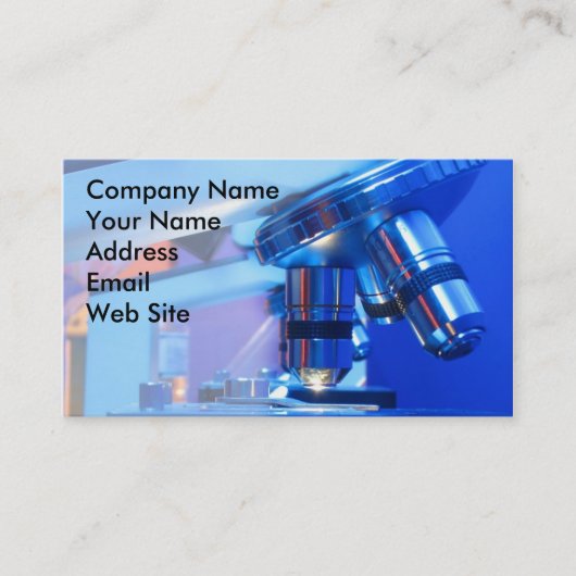 Wetenschappelijke microscoop visitekaartje (Voorkant)