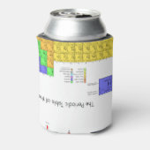 Wetenschappelijke periodieke tabel van de elemente blikjeskoeler (Blikje Achterkant)