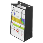 Wetenschappelijke periodieke tabel van de elemente klein cadeauzakje (Achterkant Gekanteld)
