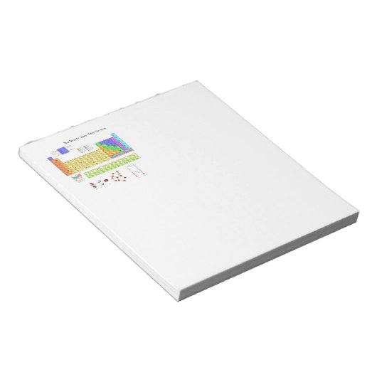 Wetenschappelijke periodieke tabel van de elemente notitieblok (Schuin)