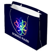 WETENSCHAPPELIJKE REGELS! Atom Large Cadeautasje (Achterkant Gekanteld)