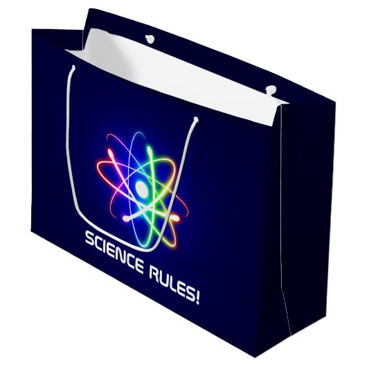 WETENSCHAPPELIJKE REGELS! Atom Large Cadeautasje (Voorkant Gekanteld)