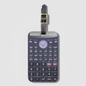 Wetenschappelijke rekenmachine bagagelabel (Voorkant (verticaal))
