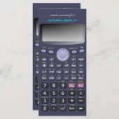 Wetenschappelijke rekenmachine menu (Voorkant / Achterkant)