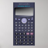 Wetenschappelijke rekenmachine poster (Voorkant)