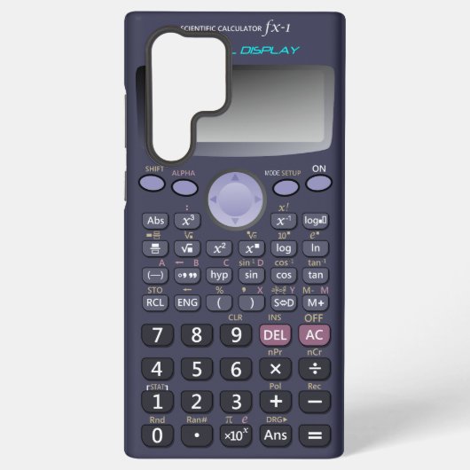 Wetenschappelijke rekenmachine samsung galaxy hoesje (Achterkant)