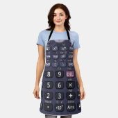 Wetenschappelijke rekenmachine schort (Gedragen)