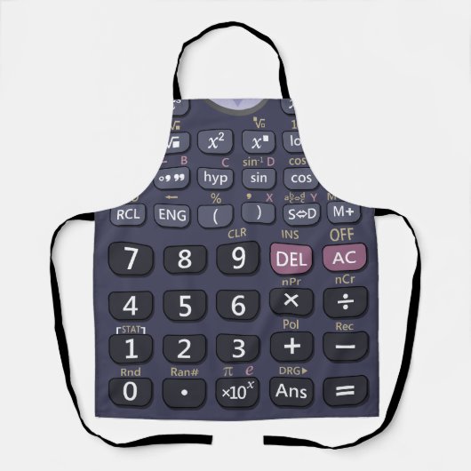 Wetenschappelijke rekenmachine schort (Voorkant)