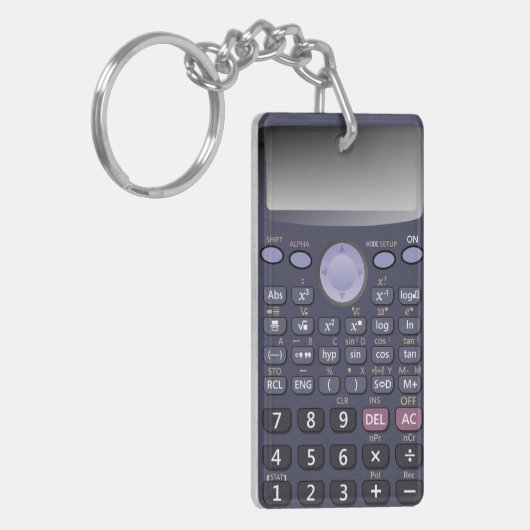 Wetenschappelijke rekenmachine sleutelhanger (Voorkant Links)