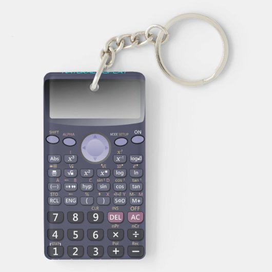 Wetenschappelijke rekenmachine sleutelhanger (achterkant)