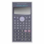 Wetenschappelijke rekenmachine sticker (Voorkant)