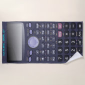 Wetenschappelijke rekenmachine strandlaken (Voorkant)