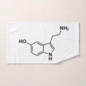 wetenschappelijke symbolen van serotonine chemisch handdoek (Handdoek)