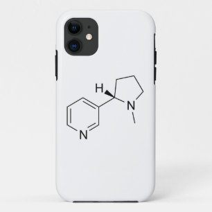 wetenschappelijke symbooleelementen met nicotine-c Case-Mate iPhone case
