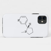 wetenschappelijke symbooleelementen met nicotine-c Case-Mate iPhone case (Achterkant (horizontaal))