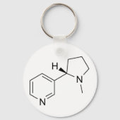 wetenschappelijke symbooleelementen met nicotine-c sleutelhanger (Voorkant)