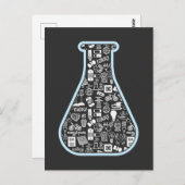 Wetenschappelijke technicus van de medische labora briefkaart (Voorkant / Achterkant)