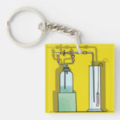 Wetenschappelijke testbuizen sleutelhanger (Voorkant)