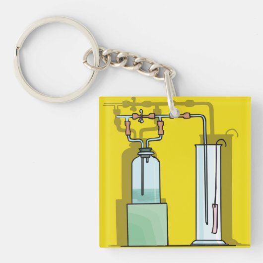 Wetenschappelijke testbuizen sleutelhanger (Voorkant)