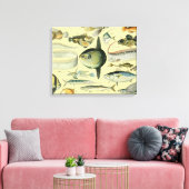 wetenschappelijke Vissende kunst Canvas Afdruk (Insitu (Woonkamer))