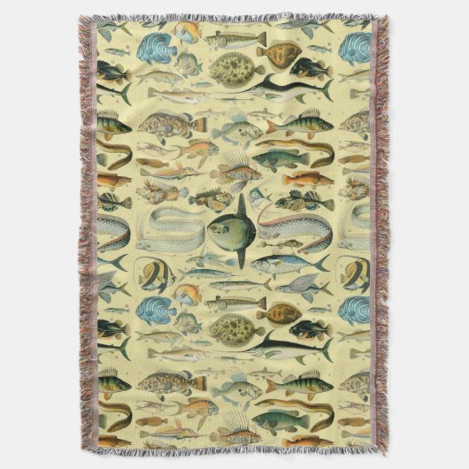  wetenschappelijke Vissende kunst Deken (Voorkant Verticaal)