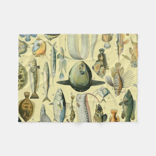  wetenschappelijke Vissende kunst Fleece Deken (Voorkant (Horizontaal))